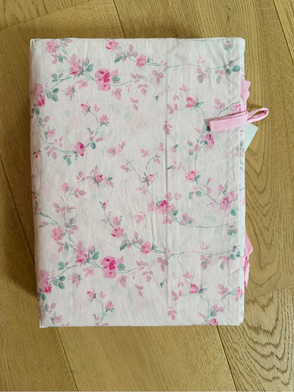 LoveShackFancy Pink Parisian Floral Cotton Duvet Cover twin XL